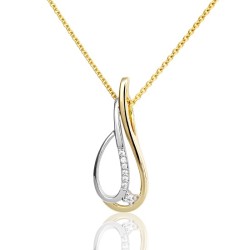 Pendentif Or et Pierres Diamants
