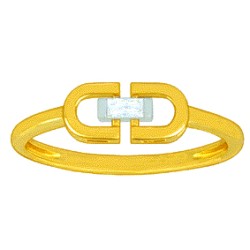 Bague Or et Diamant taille Baguette