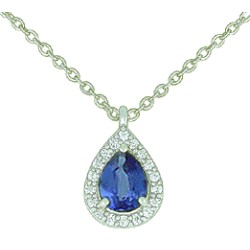 Collier Or et Pierres Saphir & Diamants