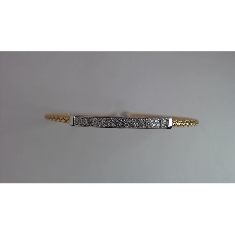 Bracelet Plaqué Or sur argent & Oxydes