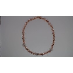 Collier Plaqué Or rose sur argent & Oxydes