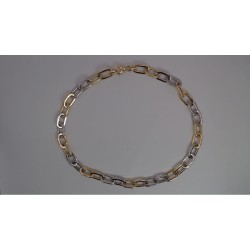 Collier Argent & Argent plaqué or jaune