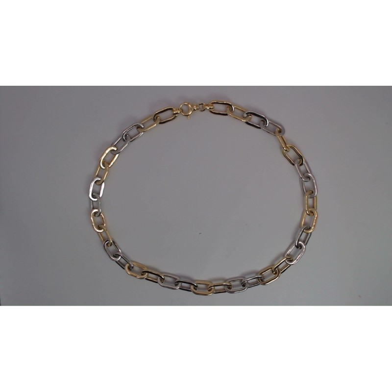 Collier Argent & Argent plaqué or jaune