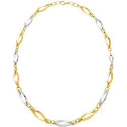 Collier Or jaune & or blanc