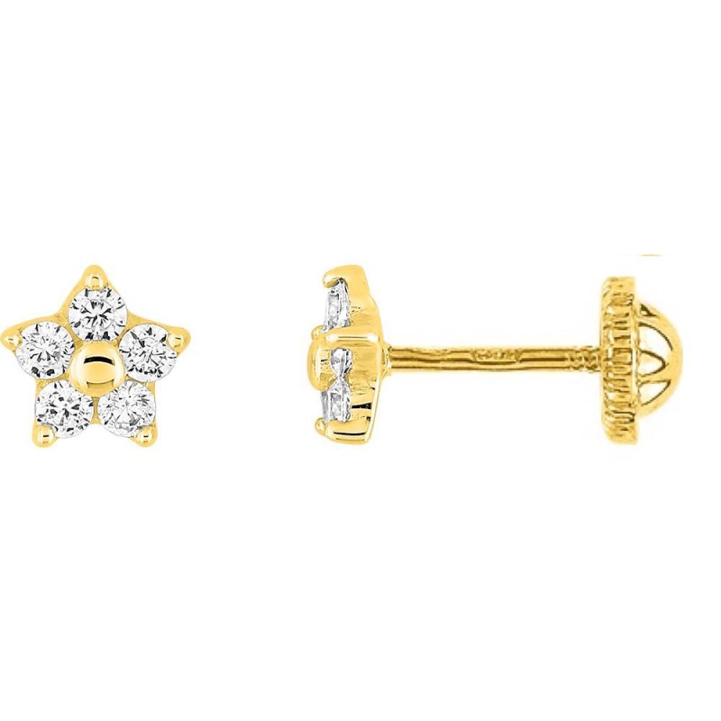 Boucles Or pour Enfant Oxydes & système vis