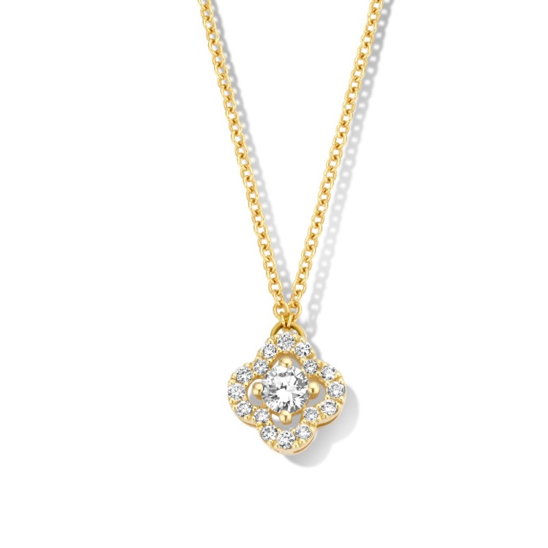 Collier Or et Pierres Diamants - SALINA