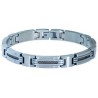 Bracelet Acier MARINA Bicolore PVD Bleu 8mm