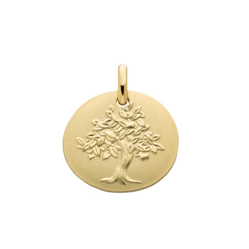 Médaille Or Galet Arbre de Vie 16mm