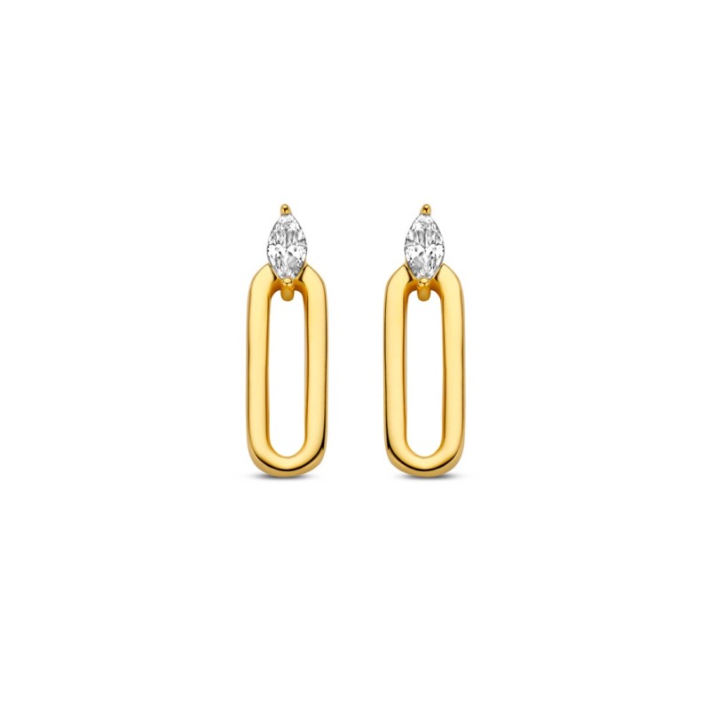 Boucles Plaquées Or sur Argent & Oxydes 