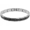 Bracelet Acier bicolore PVD Noir - LOFT 8 MM