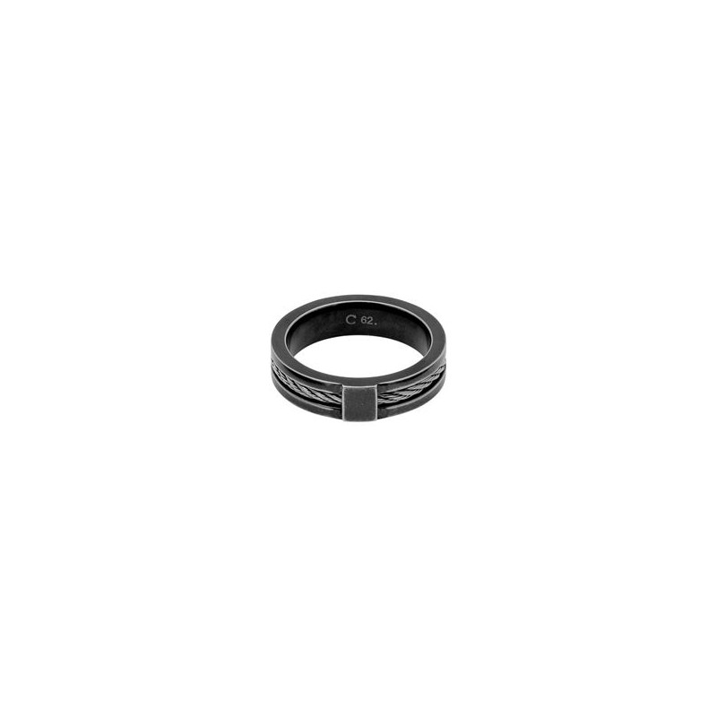 Bague Acier & câble CABESTAN 6 MM