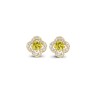 Boucles Or et Pierres Saphirs Jaunes & Diamants - SALINA