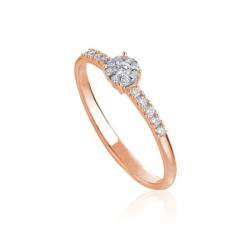 Bague Or et Diamant 0,15ct GVS