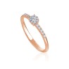 Bague Or et Diamant 0,15ct GVS