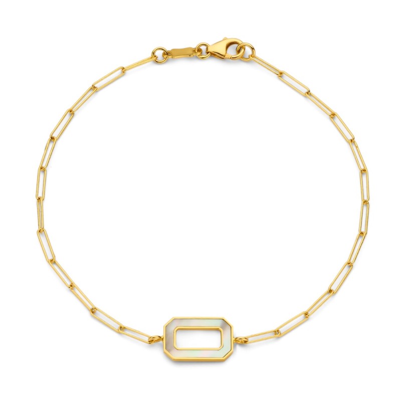 Bracelet Or et Pierres Nacre