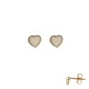 Boucles Or et Pierres Nacre forme coeur
