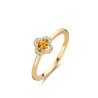 Bague Or et Saphir Orange & Diamants - SALINA