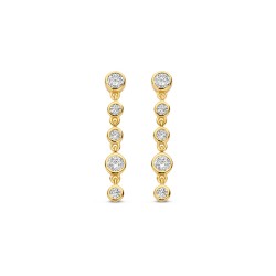 Boucles Plaquées Or sur argent & oxydes