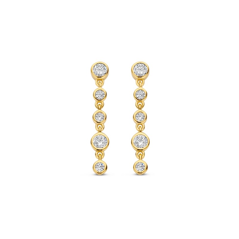 Boucles Plaquées Or sur argent & oxydes