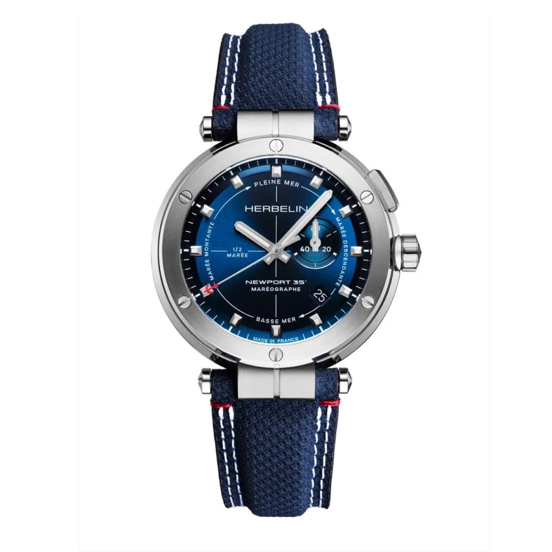 Montre Homme bracelet cuir - NEWPORT  Marèographe 35e Anniversaire