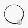 Bracelet Argent Boussole 16 MM sur cordon
