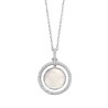 Collier Argent Oxydes & Nacre