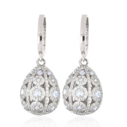 Boucles Argent & Oxydes - Alexandra