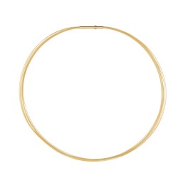 Collier Acier plaqué or 10 brins