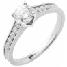 Bague Or et Diamant - Centre 0,60 ct certifié GIA  N°7238098261