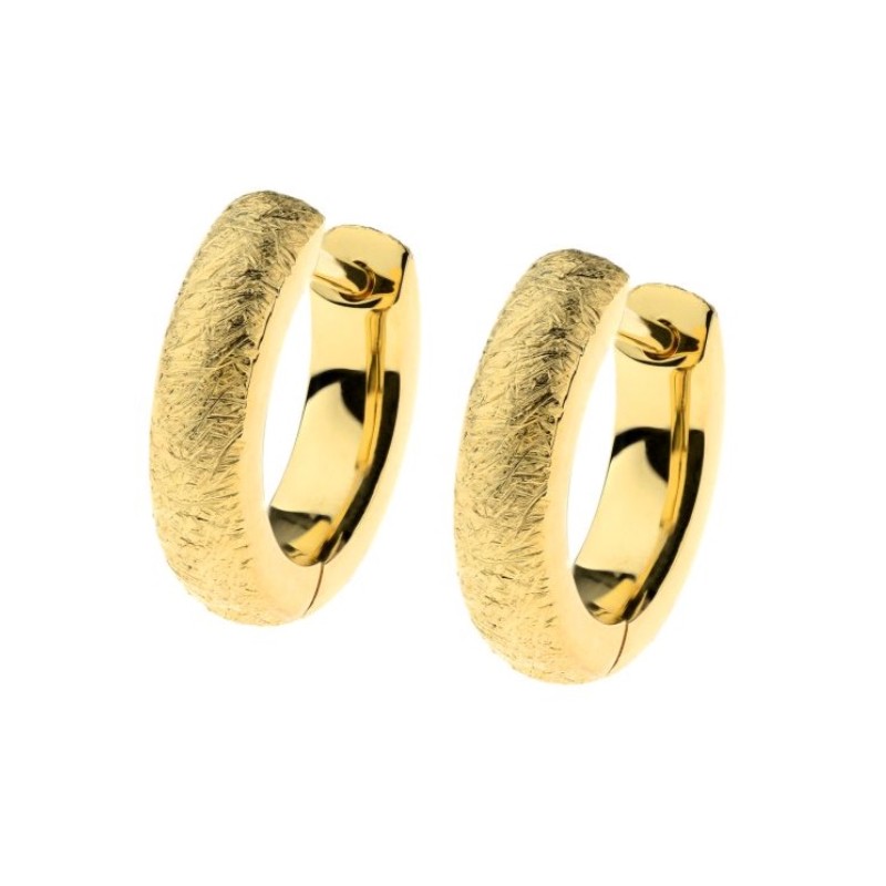 Boucles Acier plaqué or jaune
