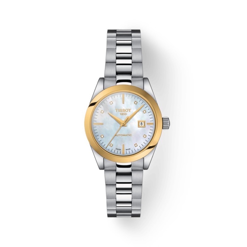 Montre Dame Automatique lunette or jaune -T- My Lady