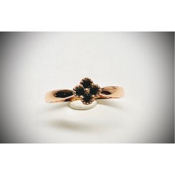 Bague Or et Diamant Noir