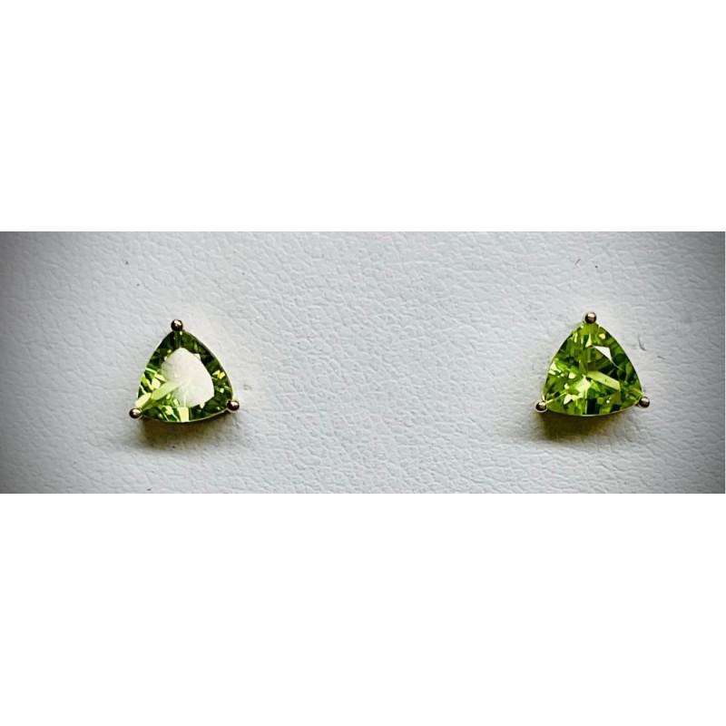 Boucles Or et Pierres Péridots