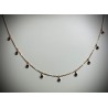 Collier Or et Pierres Diamants noirs