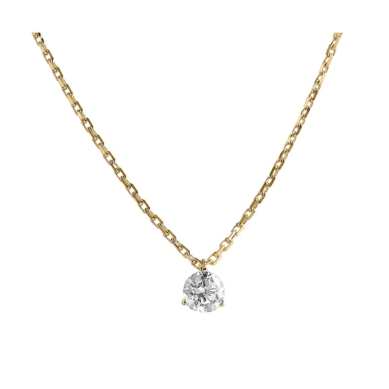 Collier Or et Pierres Diamant 0,30ct certifié 