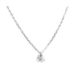 Collier Or et Pierres Diamant certifié HRD de 0,32ct