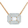 Collier Or et Pierres Diamants Taille Baguette & taille Brillant