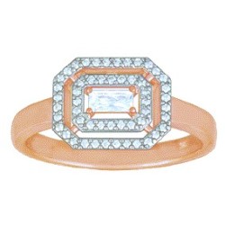 Bague Or et Diamant taille Baguette & taille Brillant