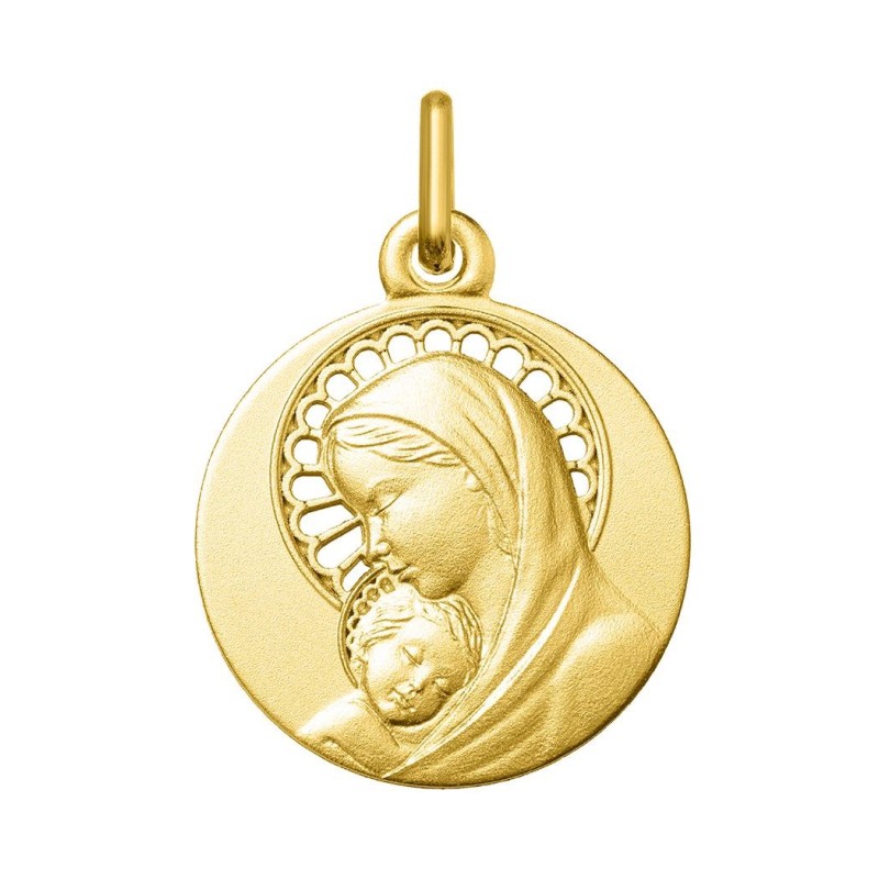 Médaille or Vierge à l'enfant