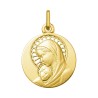 Médaille or Vierge à l'enfant