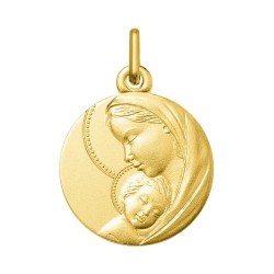 Médaille or Vierge à l'enfant