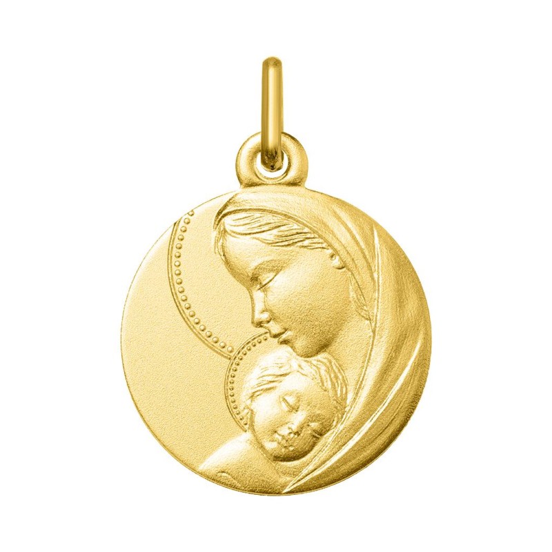 Médaille or Vierge à l'enfant