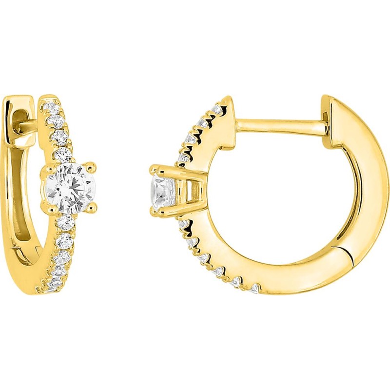 Créoles Plaquées Or & Oxydes