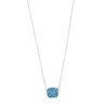 Collier Argent & Polvere bleu foncé