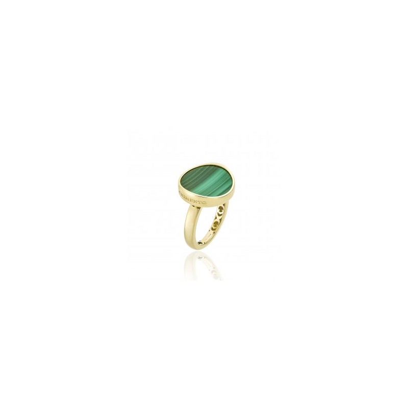 Bague Or et Pierres Fines Malachite