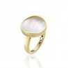 Bague Or et Pierres Fines Nacre
