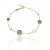 Bracelet Or et Pierres & Malachite