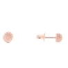 Boucles Plaquées Or rose sur Argent - PIXEL