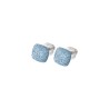 Boucles Argent polvere bleu Caraïbe