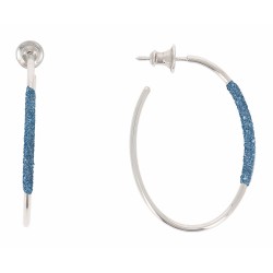 Boucles Argent polvere bleu Santorin